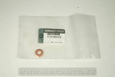 Pihusti tihendusseib Renault 1,5/1,9/2,2/2,5DCi - REN  7703062072/L - OEM (no box)