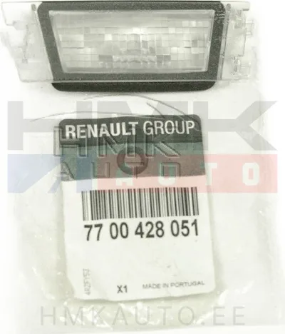 Number plate light glass OEM Renault Megane/Scenic/Megane II - REN  7700428051 - OE - 100% Genuine Part