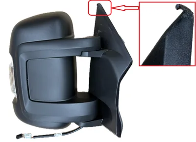Rétroviseur extérieur droite électrique Jumper/Boxer/Ducato 2006- (bras court, W16W) (avec défaut) - 7850146AG/DEF - OEM (no box)