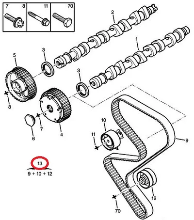 Hammasrihma komplekt OEM Citroen C4/Peugeot 307 2,0 16V  EW10J4S - PSA  0831T6 - OE - 100% Genuine Part