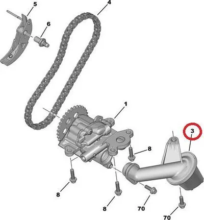 Õlivõttur OEM Jumper/Boxer/Ducato 2,2HDI 2006- EURO4 - PSA 103950 - OE - 100% Genuine Part