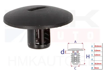 Agrafe de fix Citroen/Peugeot/Renault 8,9mm (1pcs.) - 10556