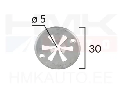 Põhjakaitse kinnitus (seib) Ø30 / 5mm (1tk.) - 70143Z