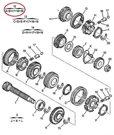 Sünkronisaator 1-2 käik OEM Jumpy/Expert/806 - PSA  232384 - OE - 100% Genuine Part