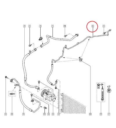 Conduite à haute pression, climatisation OEM Renault Master 2010-   (R134a) - REN  924400031R - OE - 100% Genuine Part
