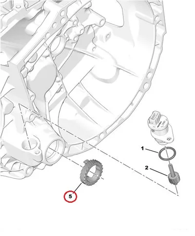 Spidomeetri hammasratas OEM Citroen/Peugeot 21hamm. MA - PSA  264306 - OE - 100% Genuine Part