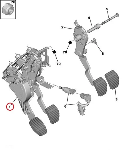 Piduritule lüliti OEM Citroen/Peugeot - PSA 453465 - OE - 100% Genuine Part