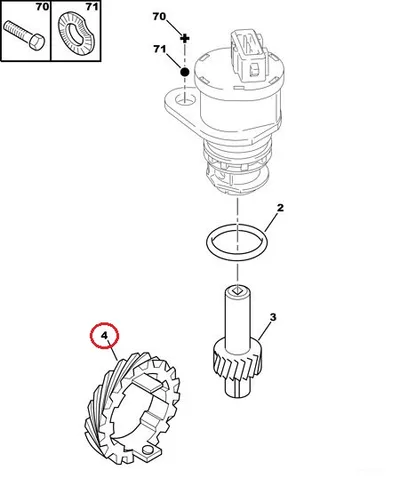 Spidomeetri hammasratas OEM PSA - PSA  264305 - OE - 100% Genuine Part