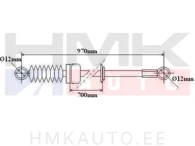 Трос сцепления Citroen Jumper/Peugeot Boxer 2.5D 700/970 - LWB 31 - Tech-France