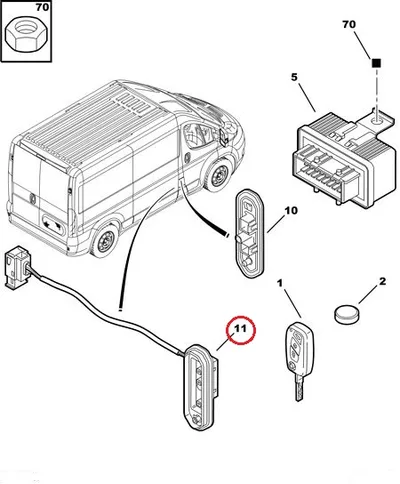 Liugukse kontaktlüliti OEM Jumper/Boxer/Ducato 2006- - PSA  1682175780 - OE - 100% Genuine Part
