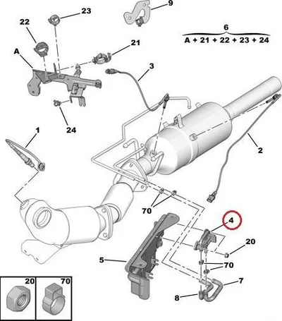 Датчик давления выхлопных газов OEM Jumper/Boxer 2,2HDI EURO5 - PSA  1606610880 - OE - 100% Genuine Part