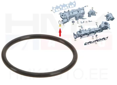Уплотнительное кольцо впускного коллектора OEM MB 3,0CDI (48x3,5mm) - A0139970045 - OE - 100% Genuine Part