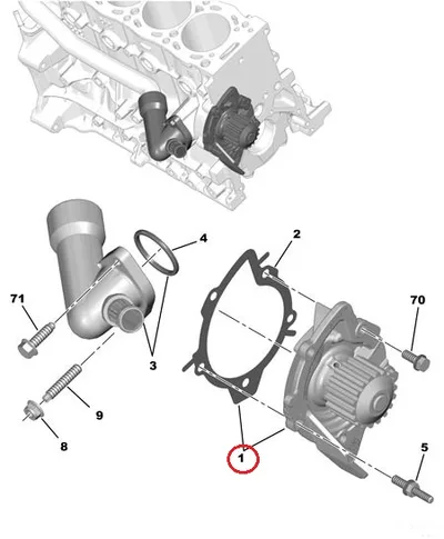 Veepump OEM Citroen/Peugeot/Fiat 2,0HDi - PSA  1613518580 - OE - 100% Genuine Part