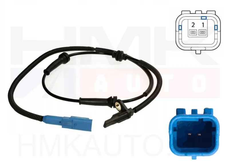ABS wheel speed sensor front Citroen C3/C4/C-Elysee/DS3 , Peugeot 2008/207/208/301 - SS20390 - Delphi