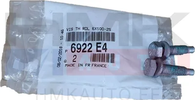 Air conditioner pipe fixing screw M6x1,00-L25 OEM Jumper/Boxer/Ducato - PSA 6922E4 - OE - 100% Genuine Part