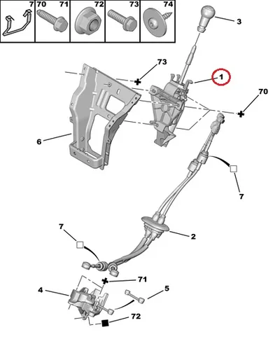 Käiguhoovastiku kuliss OEM Citroen Berlingo/Peugeot Partner 2008- BE4 kkast - PSA 2400KF - OE - 100% Genuine Part