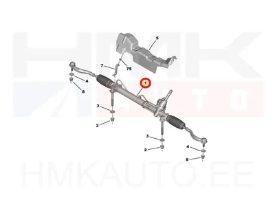 Roolilatt OEM Peugeot 508 I (VH10 vedrustus) - PSA 9801479380 - OE - 100% Genuine Part