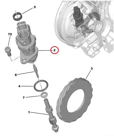Kiiruse anduri korpus OEM Jumper/Boxer/Ducato - PSA 264152 - OE - 100% Genuine Part