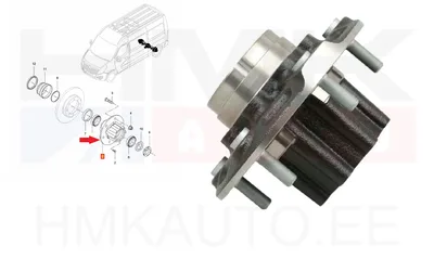 Rattarumm tagumine OEM Renault Master 2010- RWD topeltrattaga - REN 432026934R - OE - 100% Genuine Part