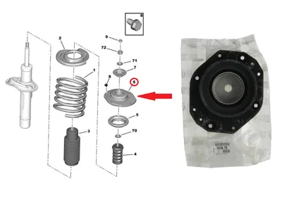 Amortisaatori padi eesmine OEM Partner/Berlingo/P306/Xsara/ZX - PSA 503878 - OE - 100% Genuine Part
