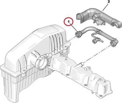 Karterituulutuse toru OEM Citroen/Peugeot - PSA 1192WZ - OE - 100% Genuine Part