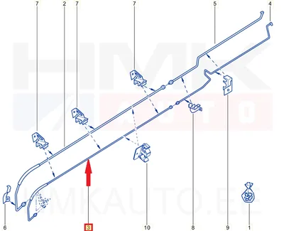 Konditsioneeri toru tagumine OEM Renault Trafic II L1 2006- - REN 8200485599 - OE - 100% Genuine Part