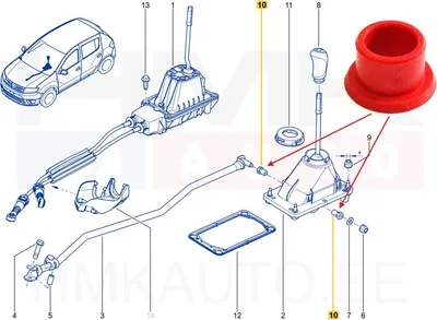Gear selector bush OEM Renault/Dacia - REN  7700732903 - OE - 100% Genuine Part
