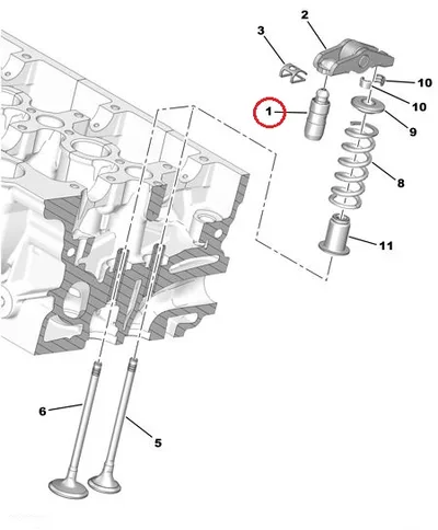 Hüdrotõukur OEM Citroen/Peugeot 2,0HDI - PSA  0942G1 - OE - 100% Genuine Part