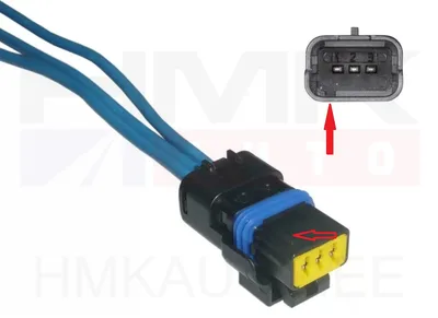 Connecteur capteur de pression carburant Delphi 3-pin - S3914 - Tech-France