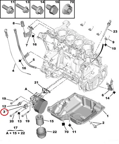 Jahutusvedeliku flants OEM Jumper/Boxer/Ducato 2,2HDI 2006- - FIAT 9666994480 - OE - 100% Genuine Part