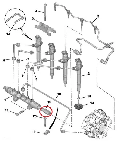 Kütuse ülerõhuklapp OEM Jumper/Boxer/Ducato/Transit 2,2HDI - PSA  1920NL - OE - 100% Genuine Part