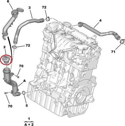 Õli täiteava kork OEM Citroen Peugeot 2,0HDI - PSA  1180P2 - OE - 100% Genuine Part