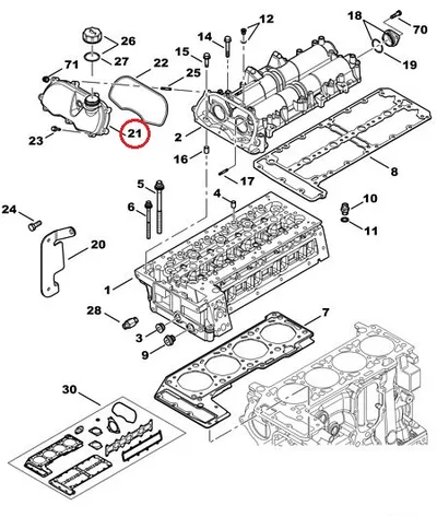 Nukkvõlli ketikaas OEM Jumper/Boxer/Ducato 3,0HDi - FIAT  504087608 - OE - 100% Genuine Part