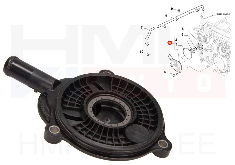 Karterituulutuse filtri kaas OEM Jumper/Boxer/Ducato 3,0HDI 2006- - FIAT 504089127 - OE - 100% Genuine Part