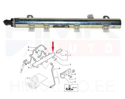 Ühisanuma toru(anduriga) OEM Jumper/Boxer 3,0HDi / Ducato/Daily 2,3JTD/3,0JTD Euro4 - FIAT  504128917 - OE - 100% Genuine Part