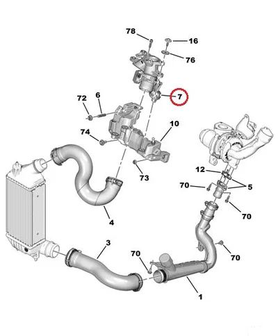 Papillon des gaz OEM Citroen/Peugeot 2.0HDi DW10CTED4 - PSA  0345G7 - OE - 100% Genuine Part