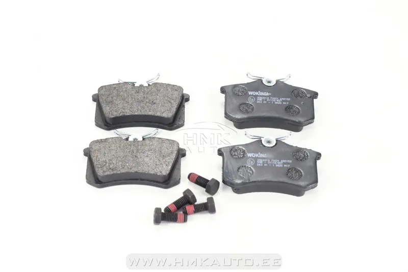 Jeu de plaquettes de frein arrière Citroen/Peugeot/Renault/VAG - WOK P363310