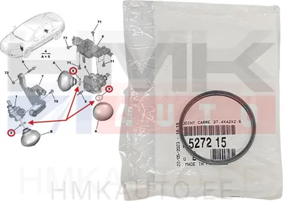 Vedrupalli tihend OEM Citroen C5,C6  37,4X42X2,6 - PSA  527215 - OE - 100% Genuine Part