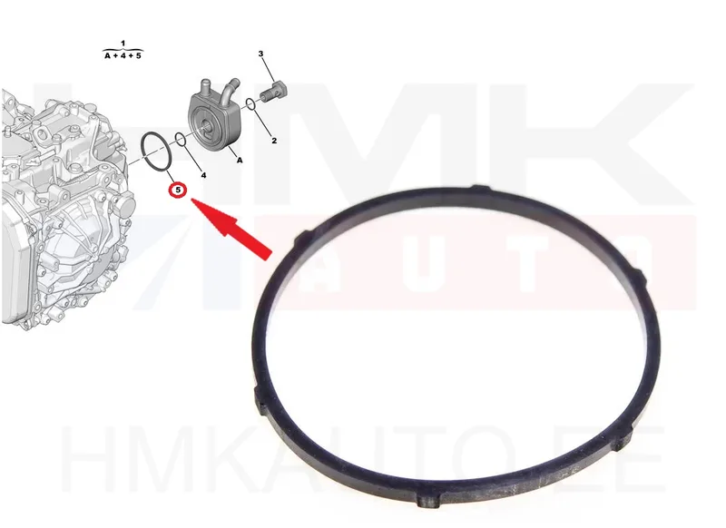 Käigukasti õlijahuti tihend OEM Citroen/Peugeot AL4 käigukast - PSA 227553 - OE - 100% Genuine Part