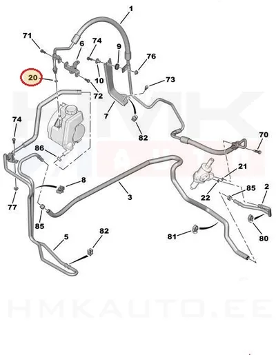 Сальник трубы гидроусилителя руля OEM PSA - PSA 400630 - OE - 100% Genuine Part