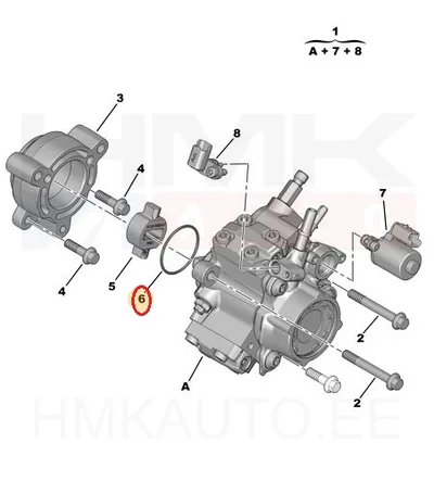 Kütusepumba tihend OEM Peugeot/Citroen 2,2HDi Euro5 - PSA 9814313680 - OE - 100% Genuine Part