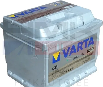 Käynnistysakku "Varta Silver Dynamic" 52Ah - C6 - Varta