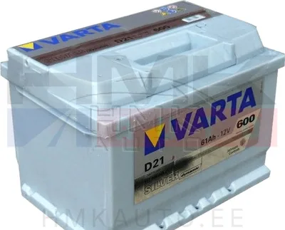 Käynnistysakku "Varta Silver Dynamic"  61Ah - D21 - Varta