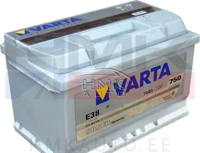 Käynnistysakku "Varta Silver Dynamic" 74Ah - E38 - Varta