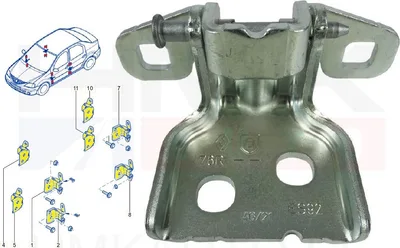 Uksehing esi/tagauksele OEM Dacia Logan - REN  6001546883 - OE - 100% Genuine Part