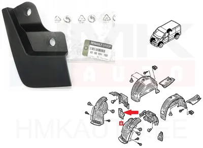 Mud flap front right OEM Renault Trafic II - REN  8200091702 - OE - 100% Genuine Part