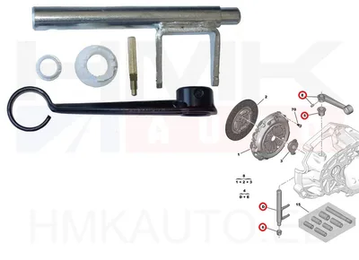 Kit de fourchette de débrayage, embrayage Citroen/Peugeot - JAD 90132J - Prottego