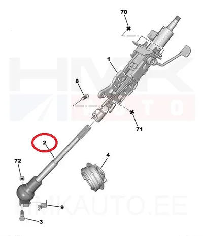 Roolisamba kardaanliigend OEM Jumpy/Expert 07- - FIAT  1499868080 - OE - 100% Genuine Part