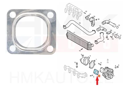 Joint de turbocompresseur Citroen/Peugeot/Renault/Opel 2,8HDI - LE21812.00 - Lema
