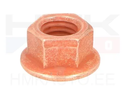 Nut M8x1.25 SW12 copper - 03687 - Febi Bilstein